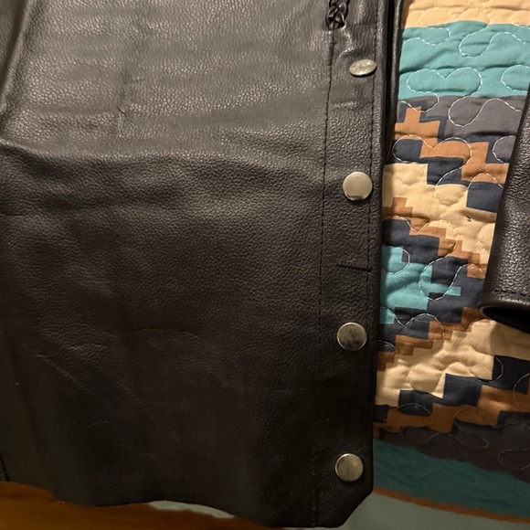 Hot Leather Women’s Large Leather Jacket with matching chaps - Picture 12 of 15